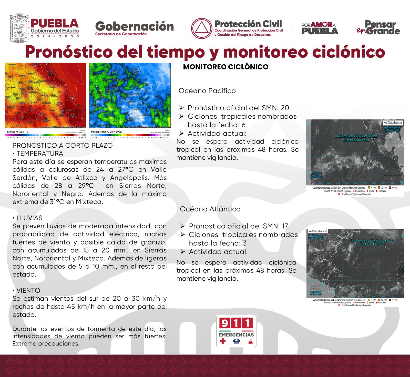 **Pronóstico del clima en Puebla: Contrastes y precauciones ante condiciones adversas**