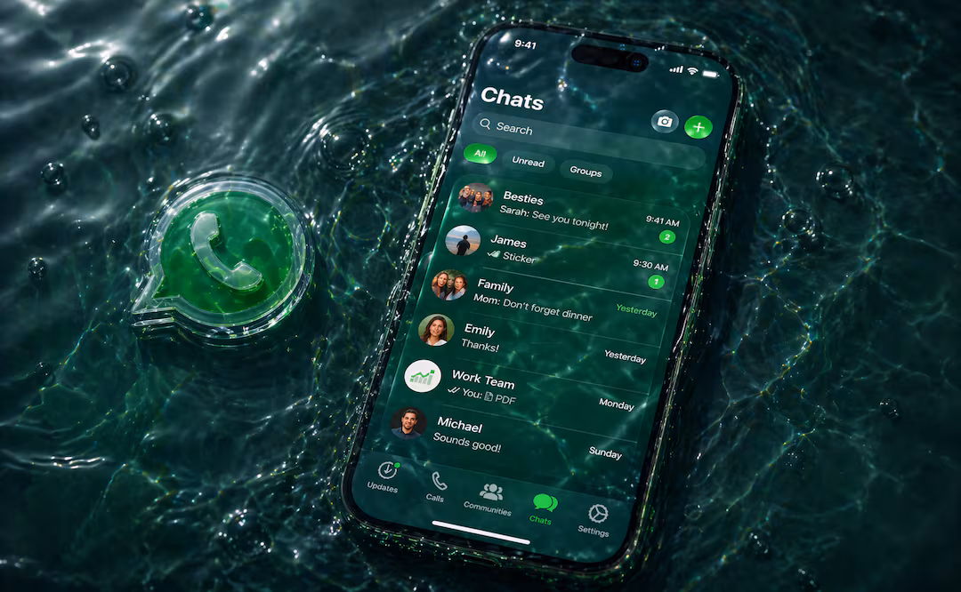 WhatsApp presenta “Liquid Glass”: la actualización visual que transforma la experiencia en iPhone