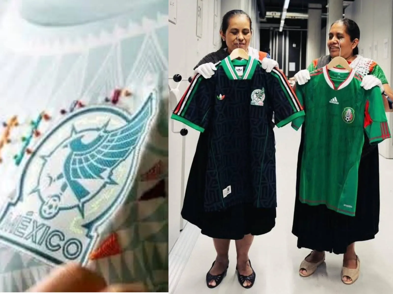 Explotación laboral en Naupan empaña colaboración de Adidas con bordadoras nahuas para jersey de la Selección Mexicana