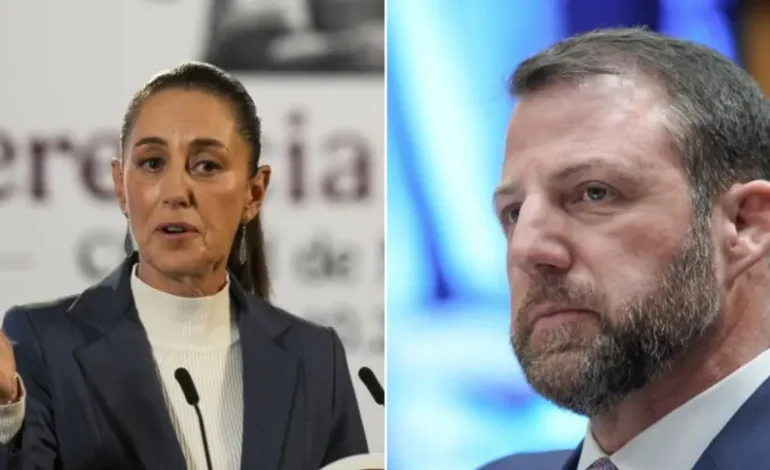 Sheinbaum y Markwayne Mullin sostienen reunión en Palacio Nacional para fortalecer cooperación en seguridad