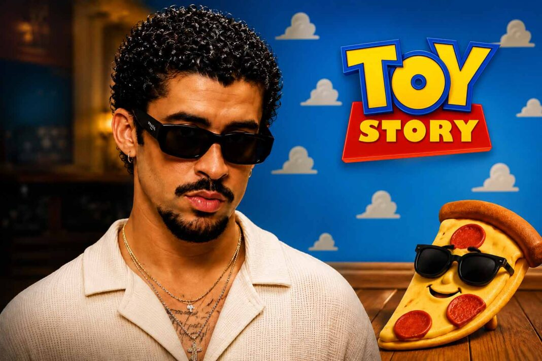 Bad Bunny se integra al universo de Toy Story 5 como “Pizza con Gafas de Sol”
