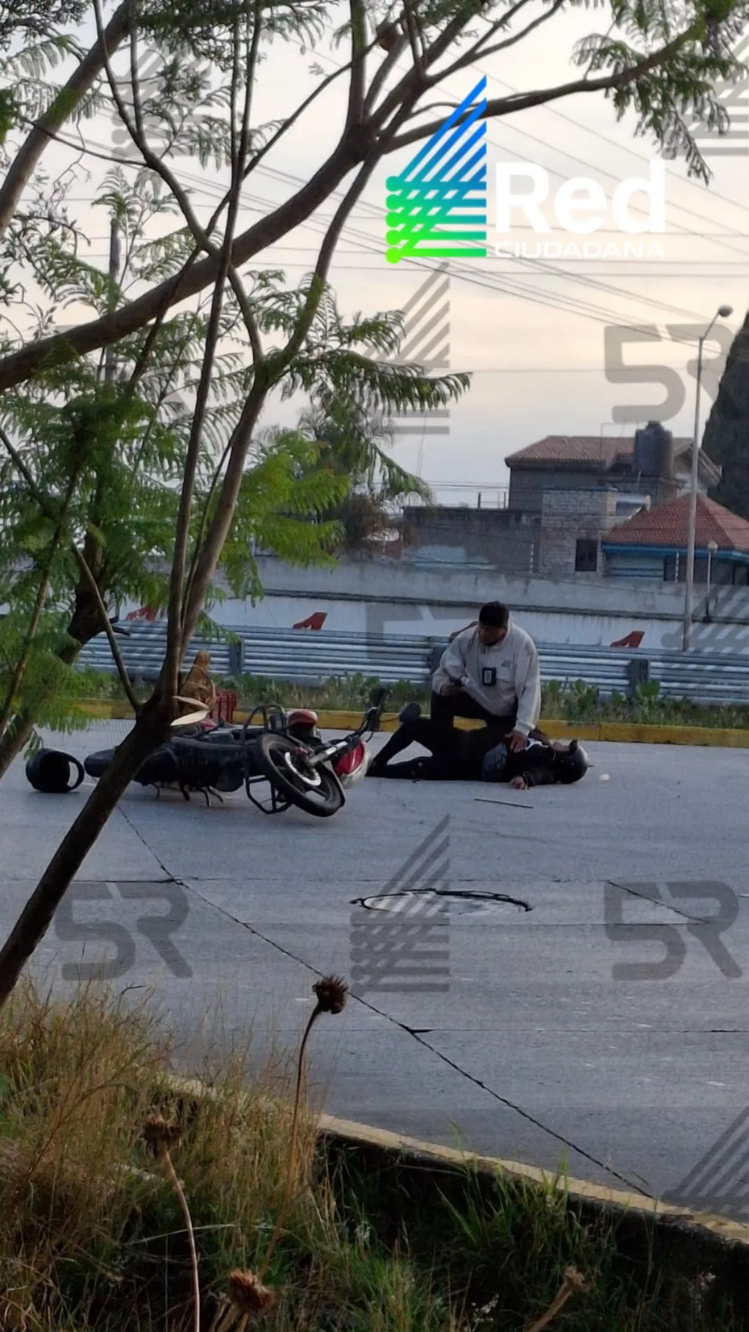 Dos oficiales resultan lesionados tras ser atropellados en la Autopista Puebla-Orizaba