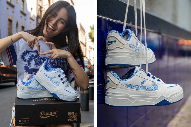Panam lanza tenis de colección inspirados en la talavera poblana