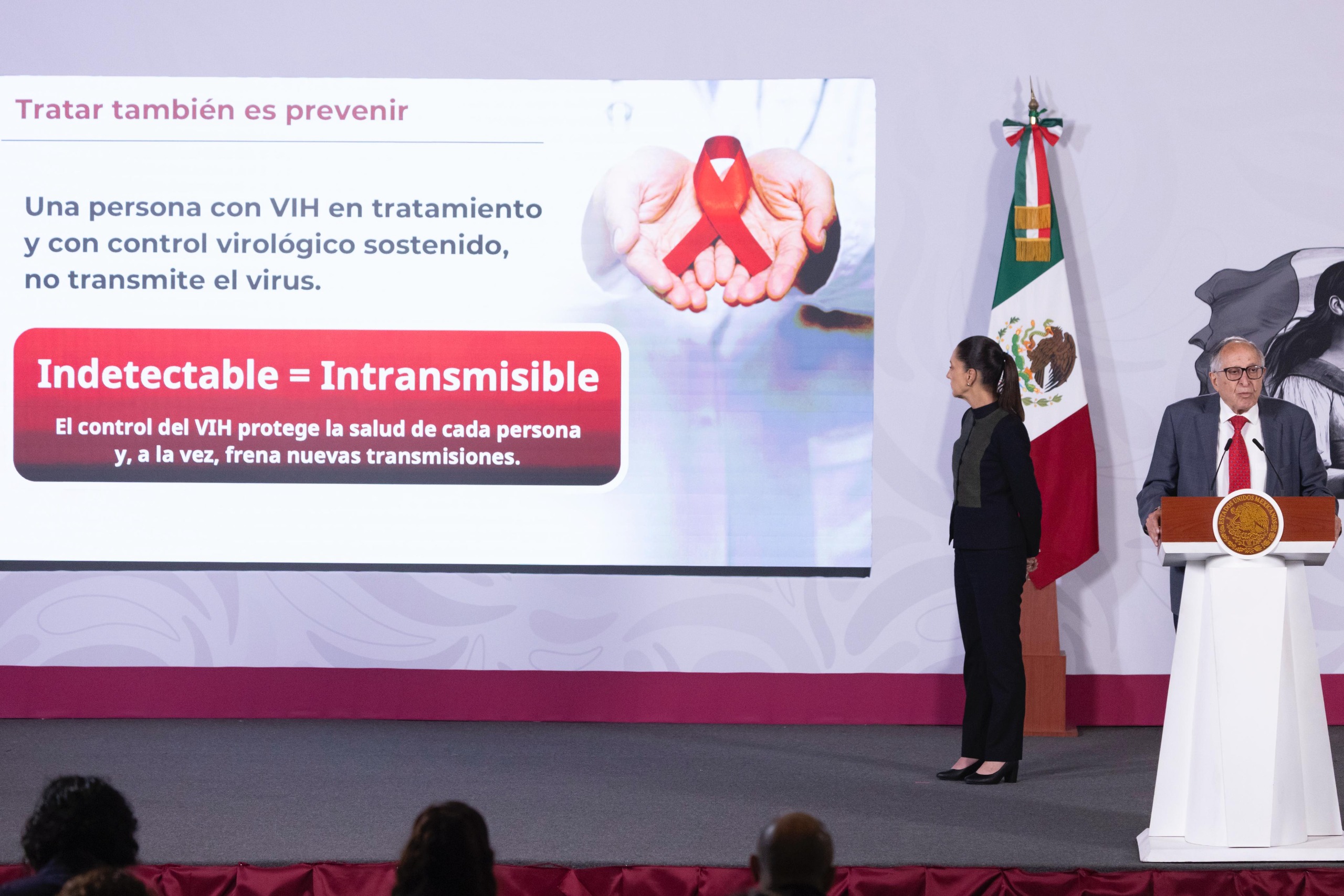México alcanza metas clave en tratamiento y control del VIH; apunta a eliminar el virus para 2030