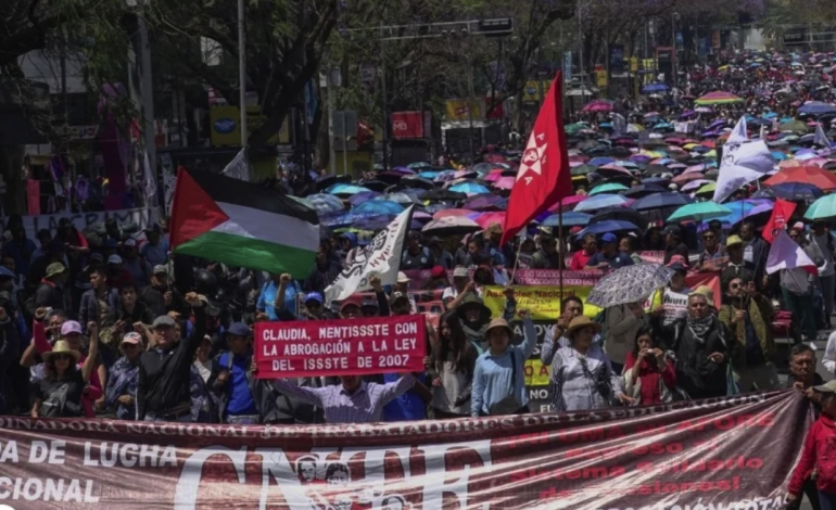 Megamarcha de la CNTE y colectivos el 11 de junio amenaza paralizar la CDMX durante inauguración del Mundial 2026