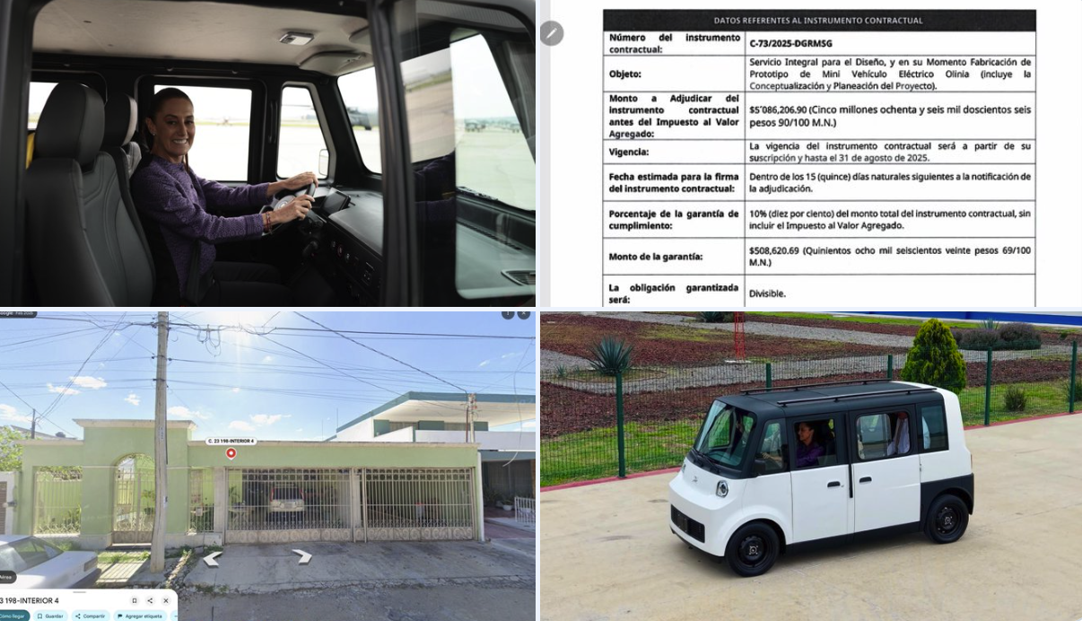 Nuevo cuestionamiento al contrato para diseño del coche Olinia en Puebla
