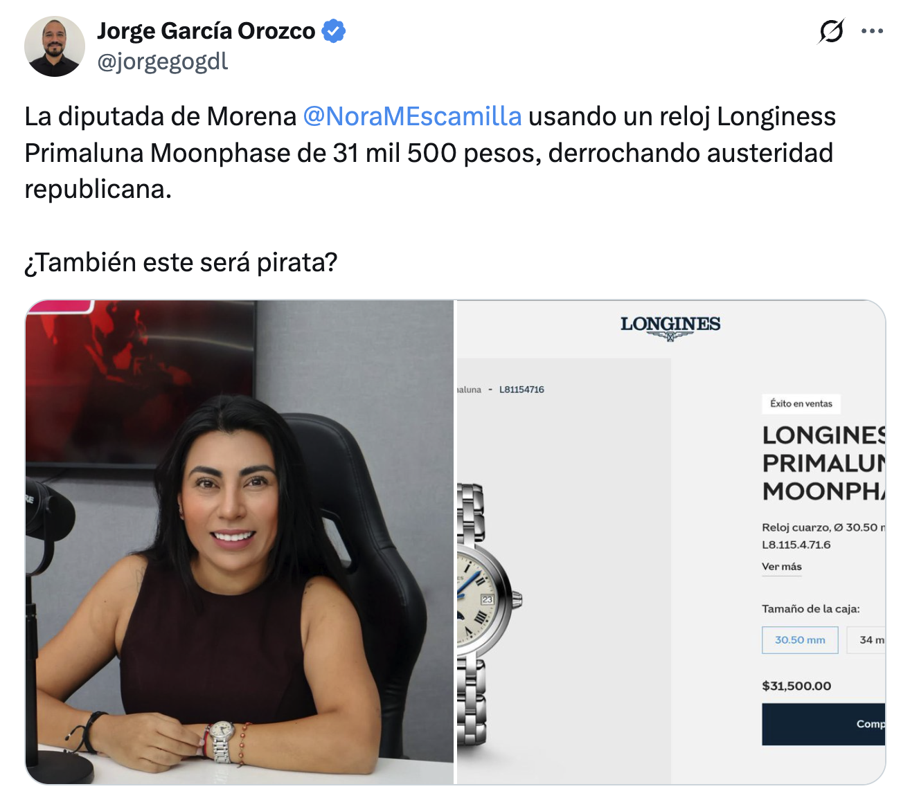 El reloj de la austeridad: diputada poblana Nora Escamilla enfrenta cuestionamientos por inconsistencias en su declaración patrimonial