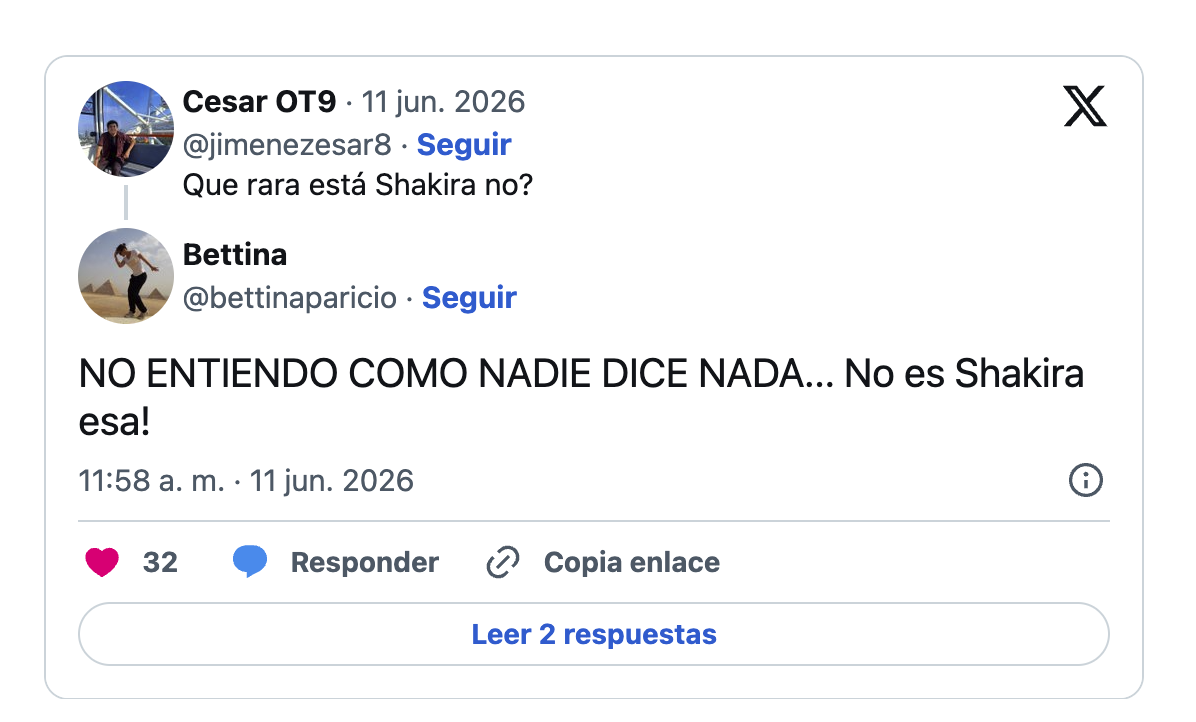 ¿Fue una doble de Shakira en la inauguración del Mundial? Surge teoría de conspiración