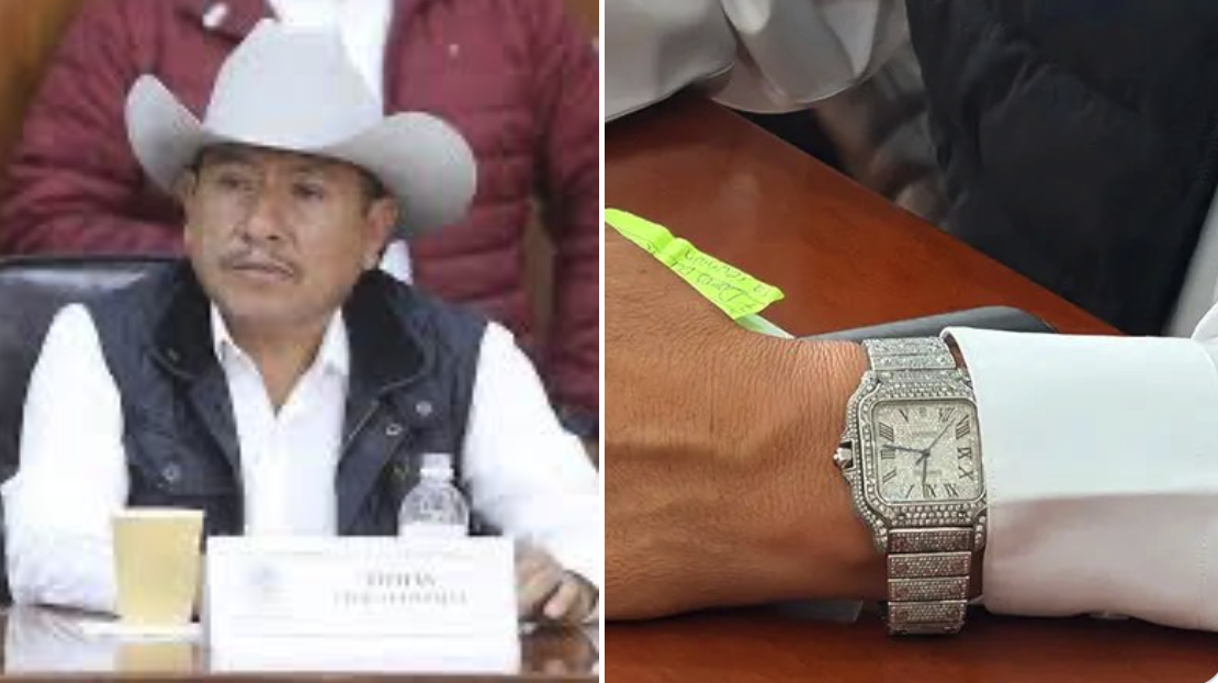 Diputado potosino exhibe reloj Cartier valuado en hasta 380 mil pesos pese a baja participación legislativa