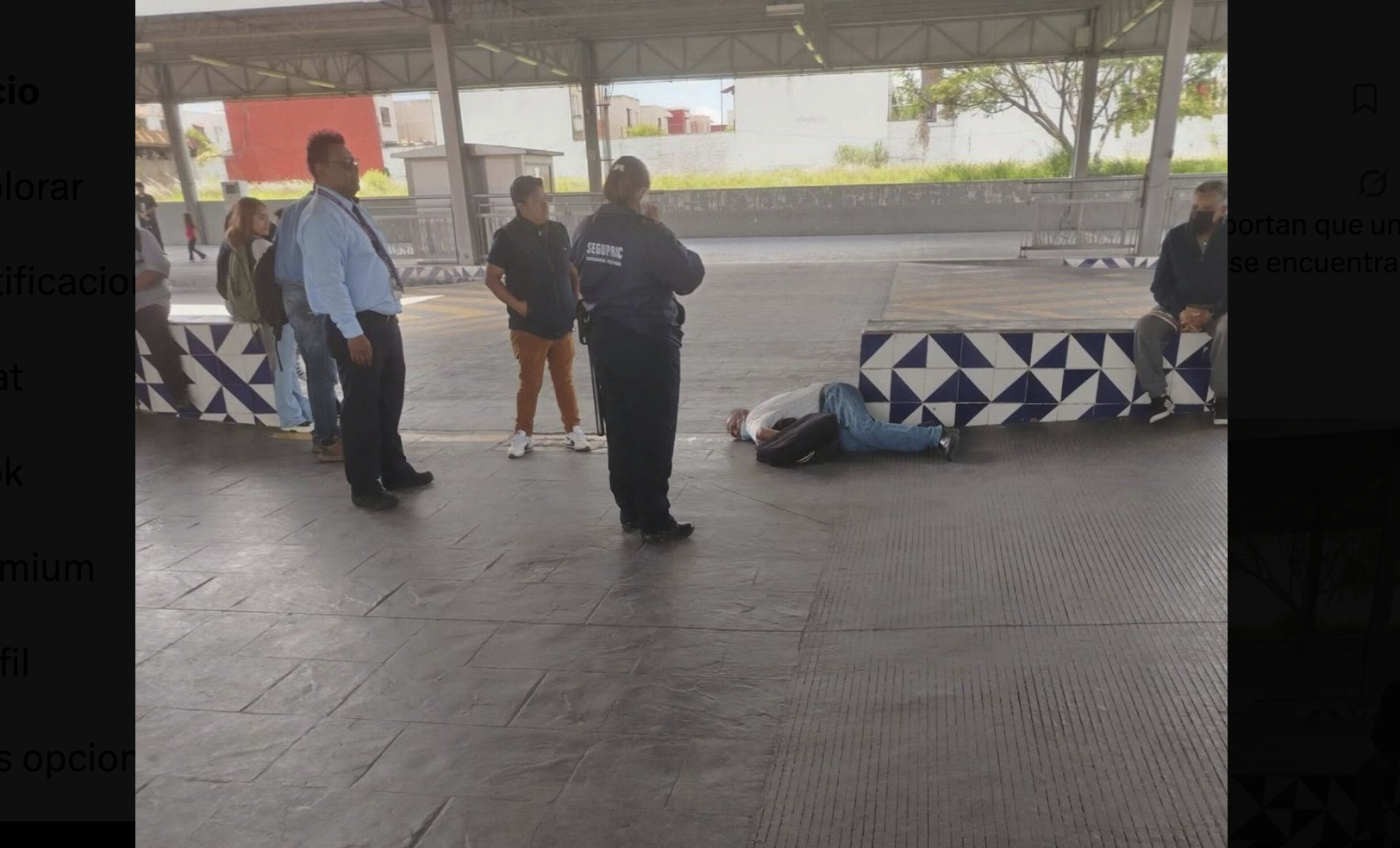 Fallece un hombre en la Terminal Margaritas de la Línea 2 de RUTA por presunto infarto