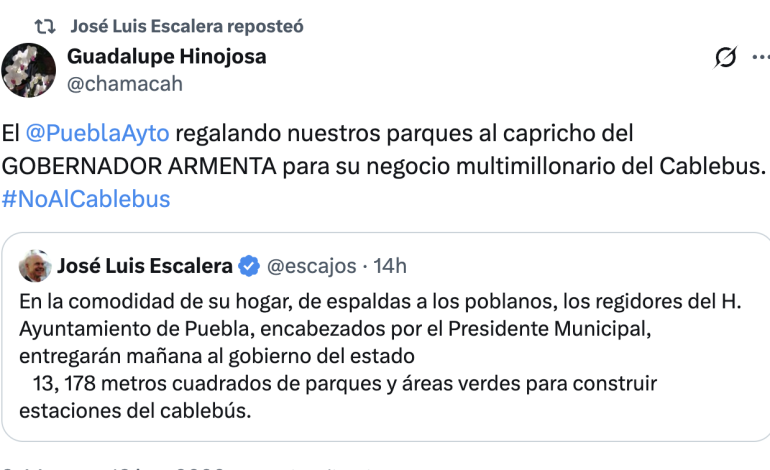 Cabildo de Puebla discutirá comodato de predios para construcción del Cablebús
