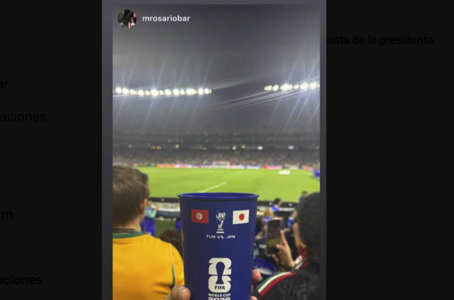 Hija de Miguel Barbosa Huerta es vista en partido del Mundial 2026 en Monterrey