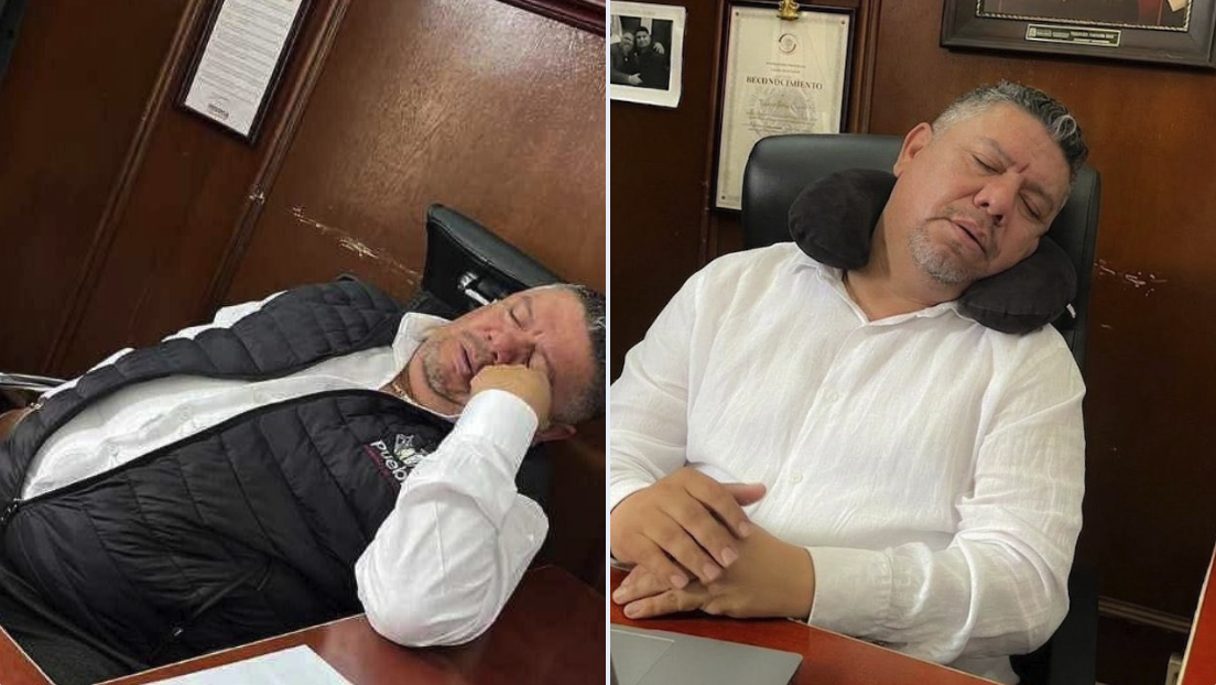 Regidor de Puebla, Andrés Cerón, enfrenta críticas tras ser captado dormido por segunda vez en horario laboral