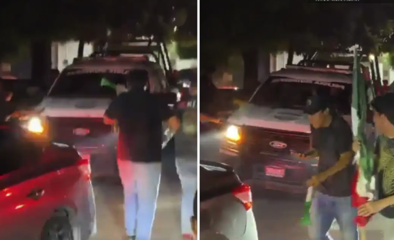 Policías de Apatzingán dispersan a aficionados con disparos durante festejos del Mundial