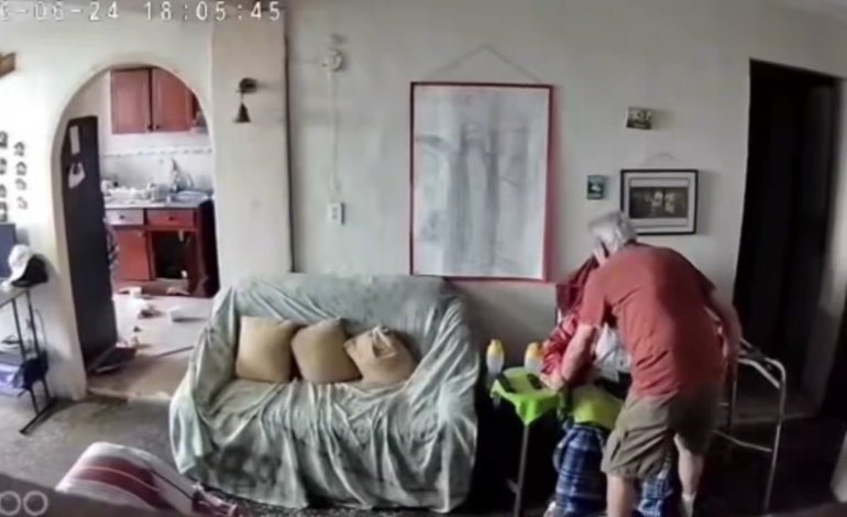 Video de anciano protegiendo a su esposa durante terremoto en Venezuela conmueve en redes sociales