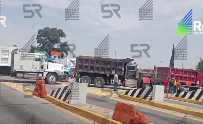 AMOTAC genera cierre parcial en caseta de San Marcos sobre la México-Puebla