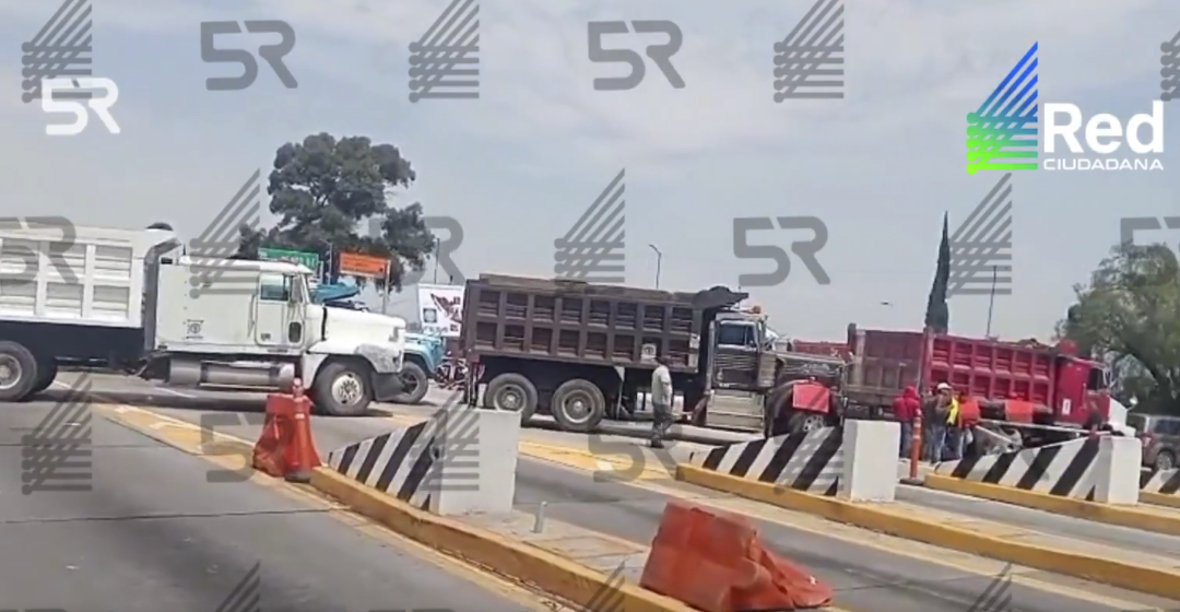 AMOTAC genera cierre parcial en caseta de San Marcos sobre la México-Puebla