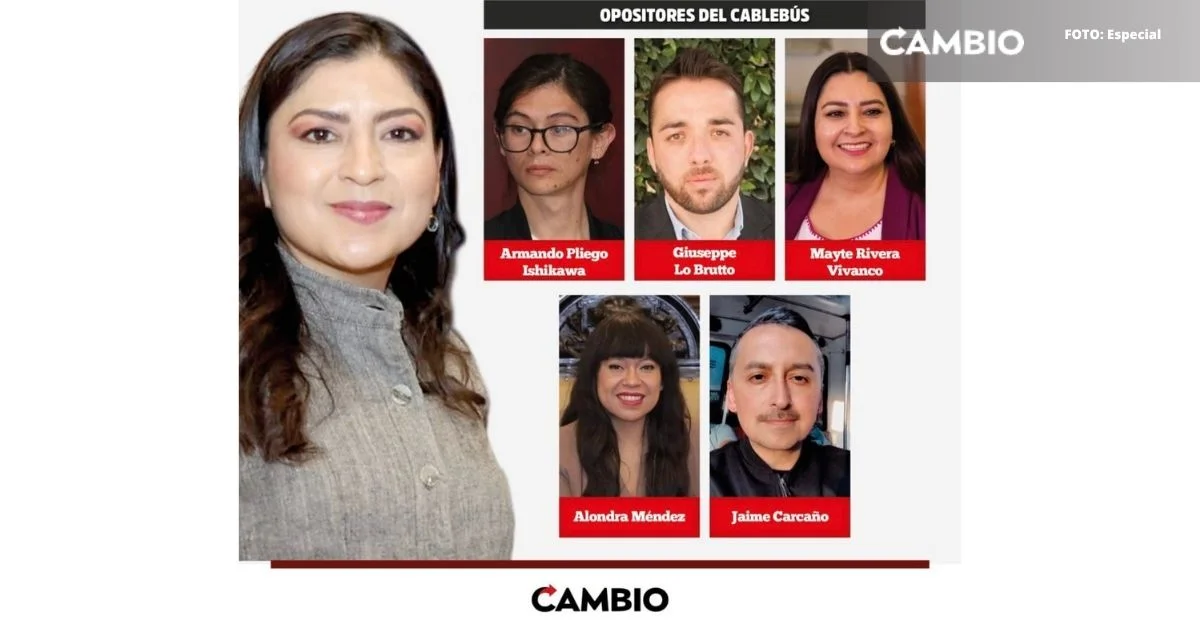 Exfuncionarios y allegados de Claudia Rivera, detrás de la oposición al Cablebús en Puebla
