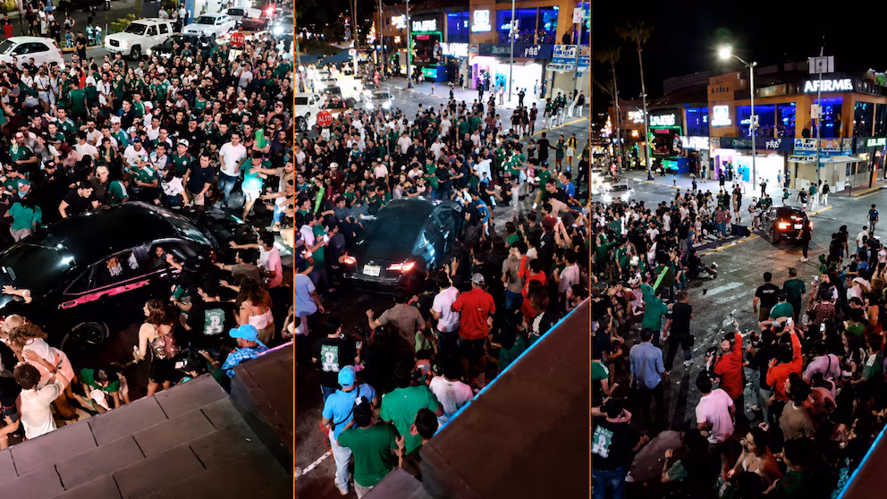 Vehículo arrolla a multitud que celebraba el triunfo de la Selección Mexicana en Los Cabos