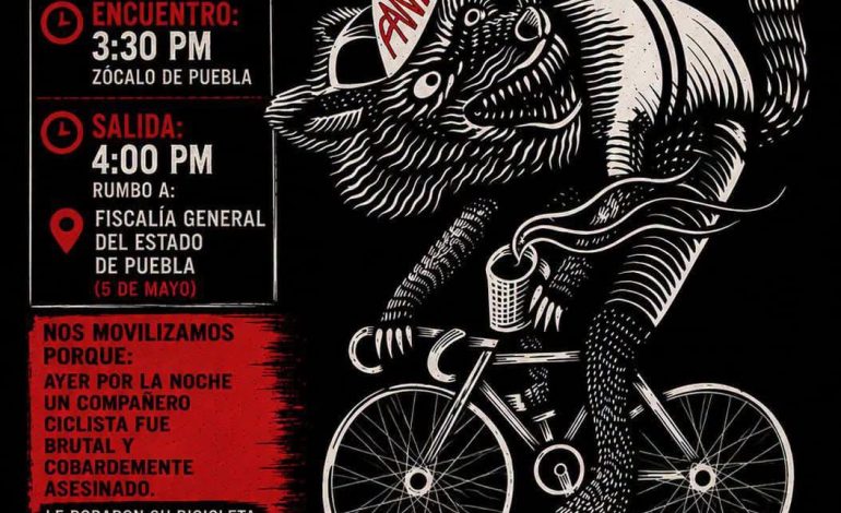 Asesinan a ciclista de 63 años en Loma Linda; colectivos convocan marcha en Puebla