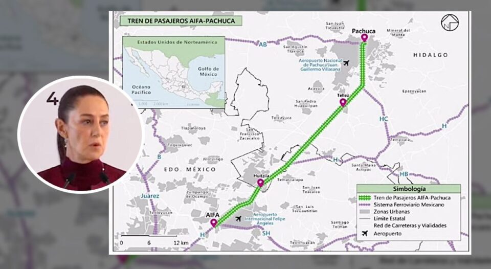 Gobierno federal expropiará 99 predios para construir el tren AIFA-Pachuca
