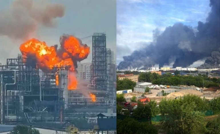 Rusia enfrenta el mayor ataque con drones en dos años, con impactos en refinerías y daños colaterales