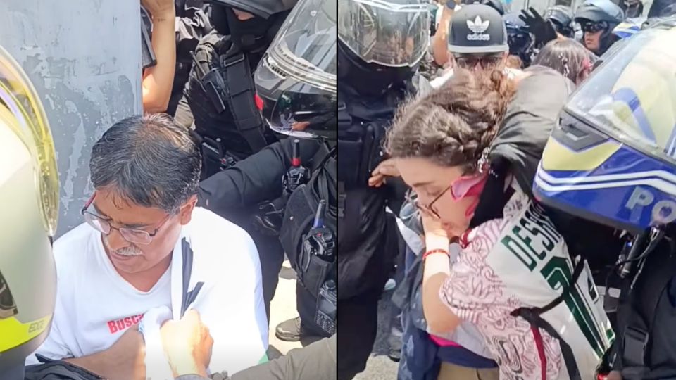 Madres buscadoras bloquean Calzada de Tlalpan y denuncian represión policial