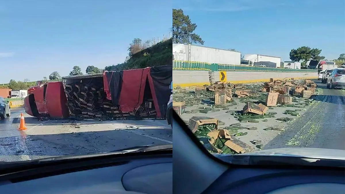 Video revela choque múltiple que paralizó la autopista México-Puebla ayer; así ocurrió el accidente