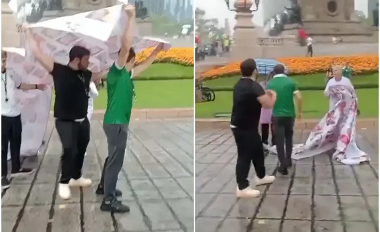 Agresiones a madres buscadoras y reportero empañan celebración del Mundial 2026 en el Ángel de la Independencia