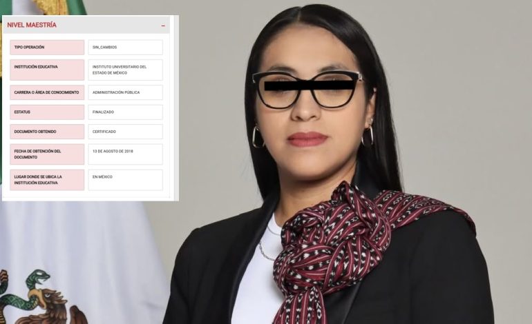 Alcaldesa de Tenancingo enfrenta cuestionamientos por cronología de sus estudios en medio de investigación por presunto autosecuestro