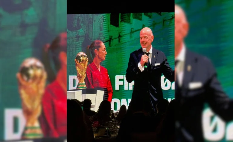 Sheinbaum asiste a cena de gala de la FIFA en el Castillo de Chapultepec previo a la Copa Mundial 2026
