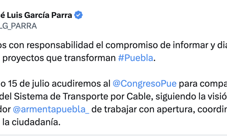 Gobierno de Puebla reafirma compromiso de transparencia en proyecto del Cablebús