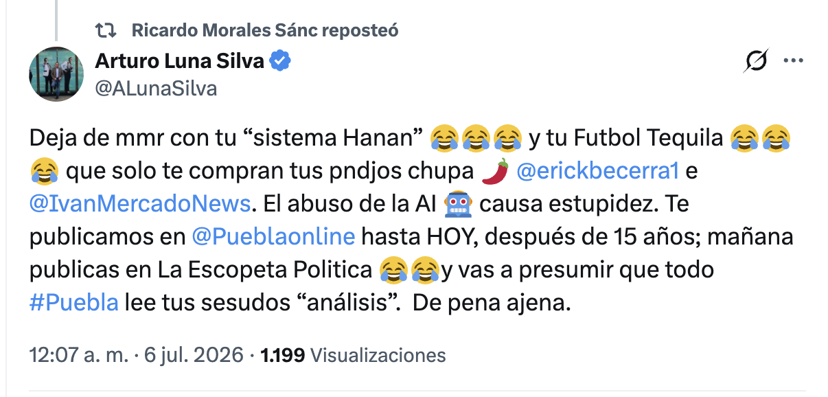 Estalla conflicto entre Pepe Hanan y Arturo Luna; Puebla On-Line termina relación tras 15 años