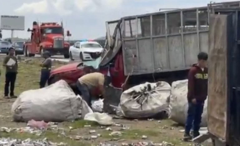 Volcadura en la autopista Puebla-Orizaba deja un muerto y dos heridos en Amozoc