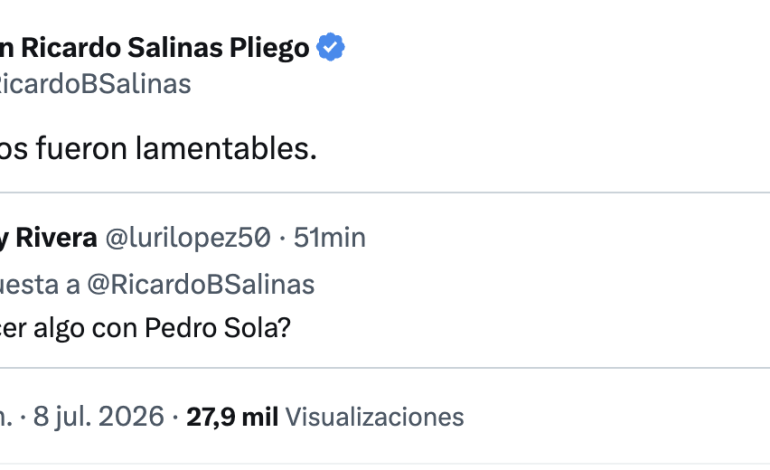 Pedro Sola genera polémica por comentarios sobre envenenar perros; Salinas Pliego califica la situación como lamentable