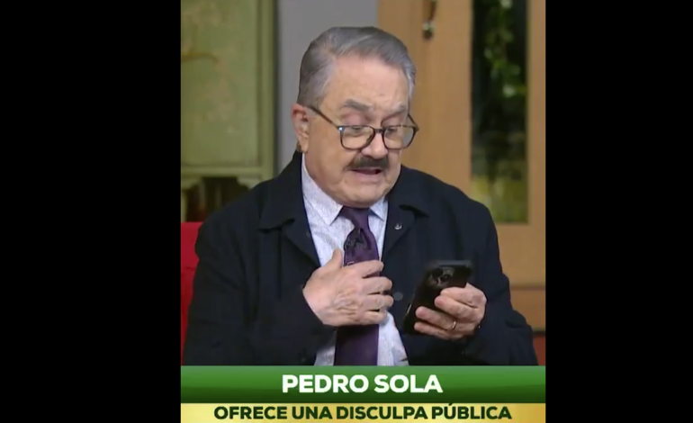Pedro Sola ofrece disculpas tras polémica por comentario sobre maltrato animal