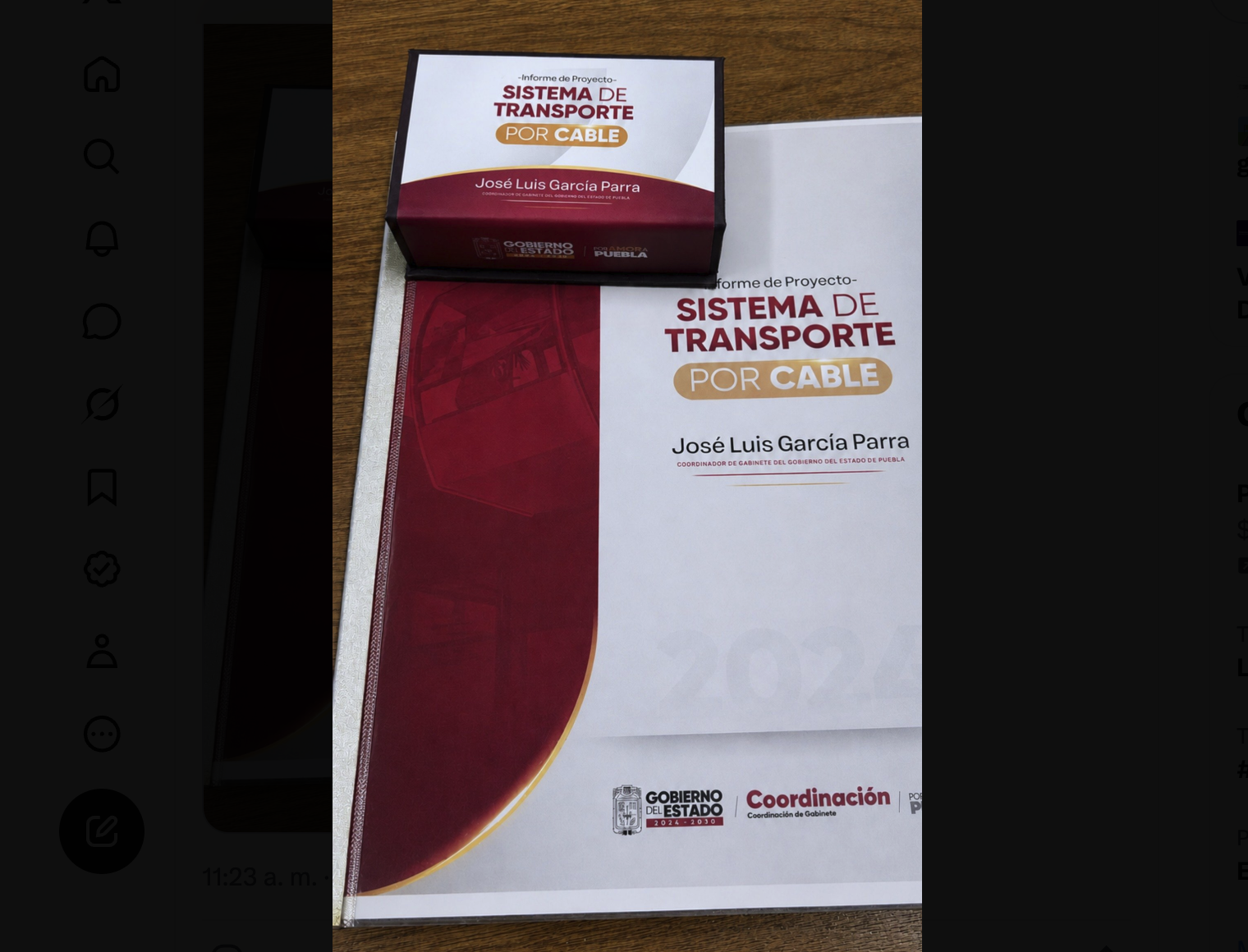 Gobierno de Puebla entrega informe al Congreso sobre avance del Cablebús