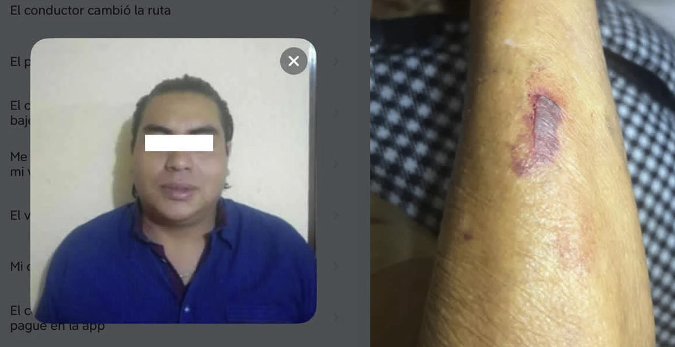 Conductor de DiDi agrede a mujer de la tercera edad en Puebla por pago con tarjeta