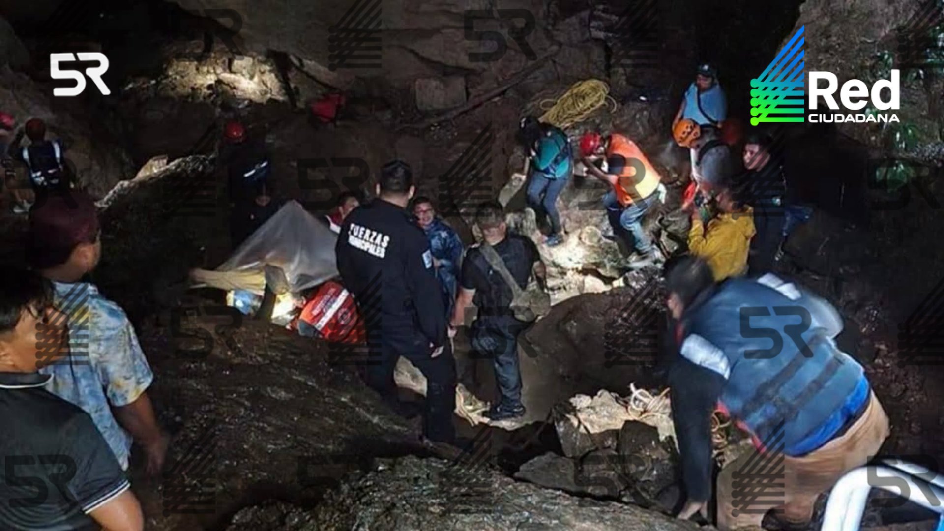 Búsqueda en la Gruta Chichicazapa se suspende por lluvias; dos personas siguen desaparecidas