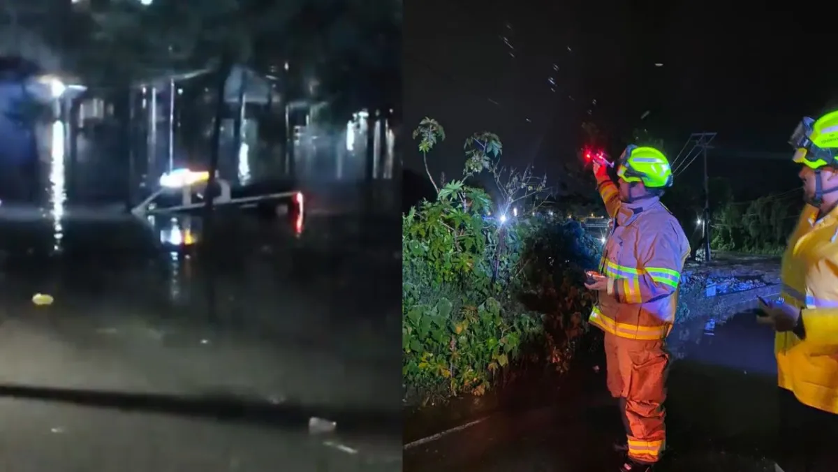Patrulla policial arrastrada por el río Atoyac en Ocoyucan; un agente desaparecido