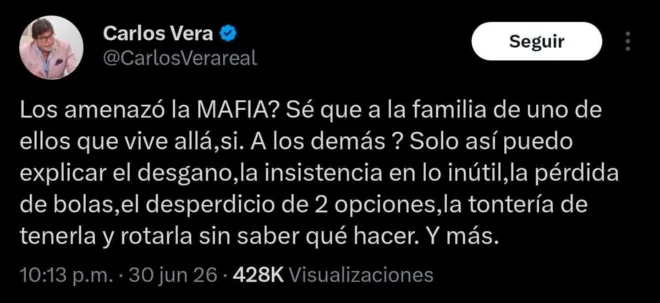 ¿El narco amenazó a las familias de la selección de Ecuador tras su eliminación en el Mundial 2026?
